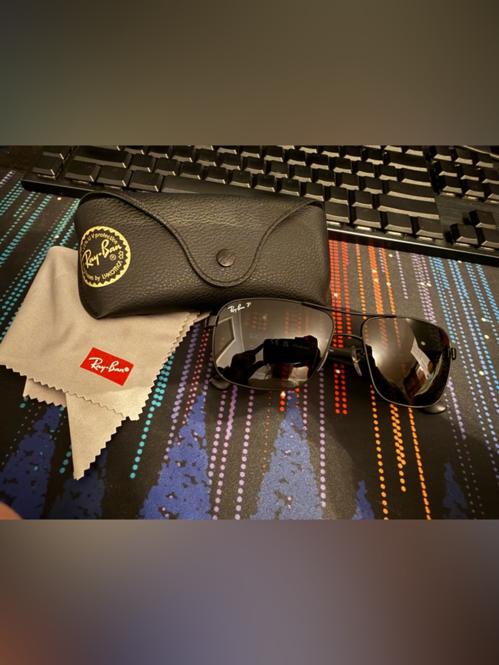 Rayban RB3516 sunglasses w/case